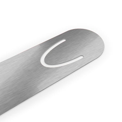 Red Aluminium Bookmark — Books Are Like Waterfalls