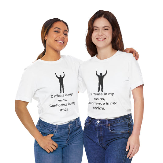 Caffeine & Confidence – Empowered Man Jersey Short Sleeve Tee