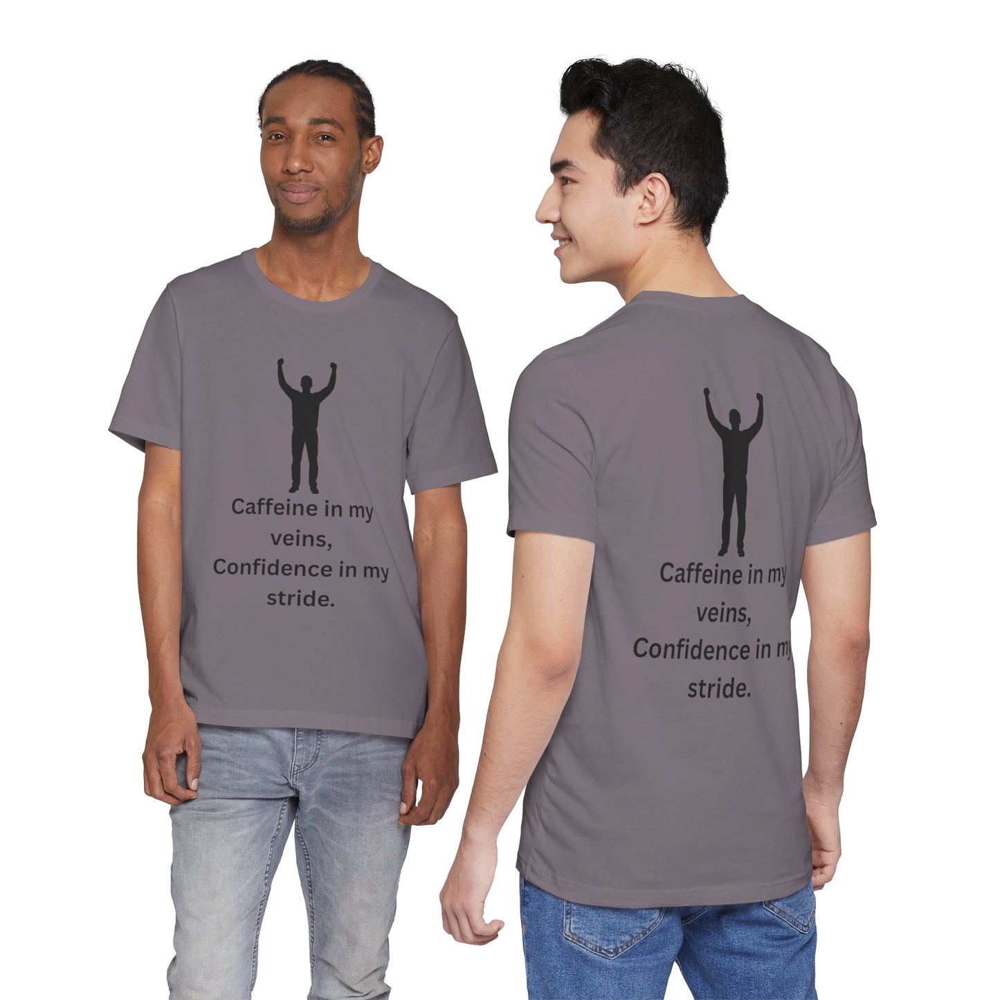 Caffeine & Confidence – Empowered Man Jersey Short Sleeve Tee