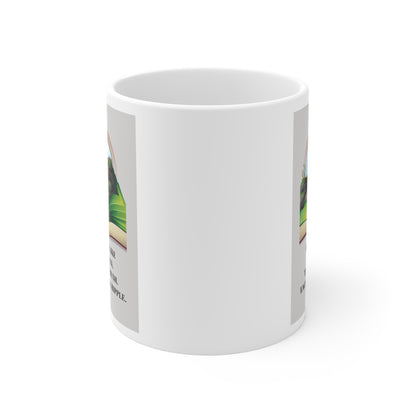 Waterfall Story Ceramic Coffee Mug — A Cosy Gift for Book Lovers