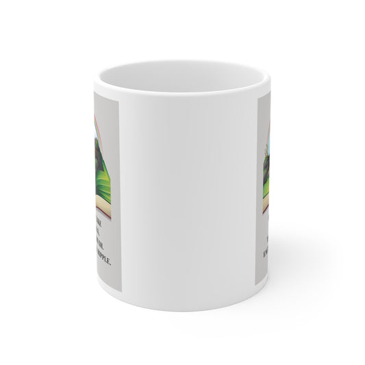 Waterfall Story Ceramic Coffee Mug — A Cosy Gift for Book Lovers