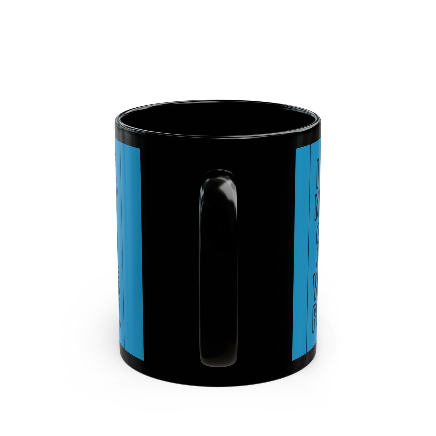 I Release Negativity and Welcome Positivity — Blue Design Ceramic Mug