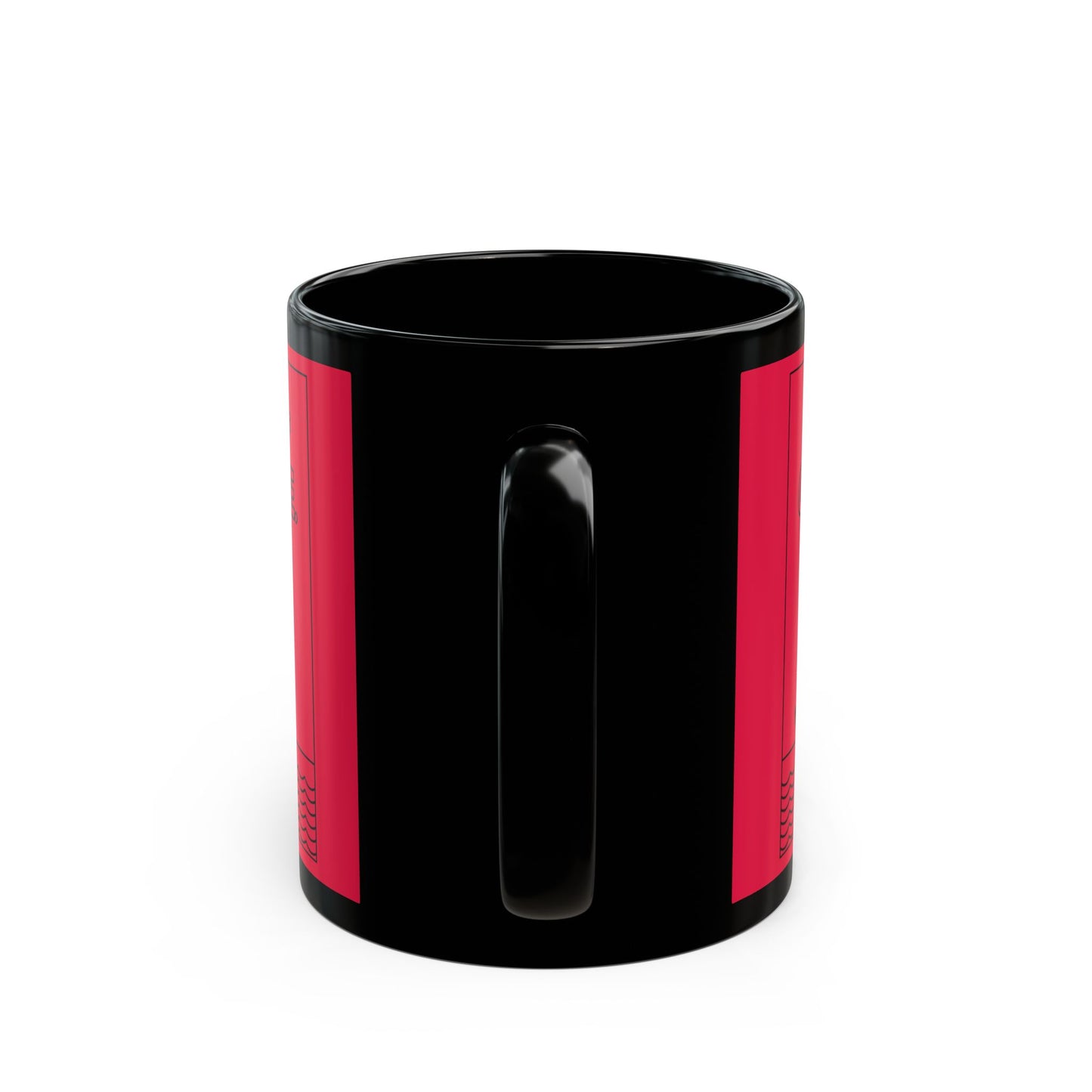 Red Full of Courage Lion Affirmation Mug