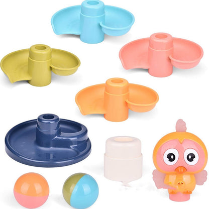 Baby Puzzle Fun Track Sliding Ball Tower Building Block Toy