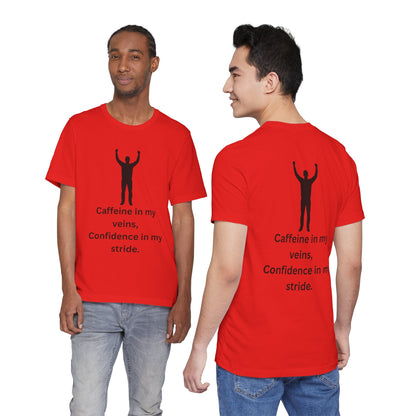 Caffeine & Confidence – Empowered Man Jersey Short Sleeve Tee