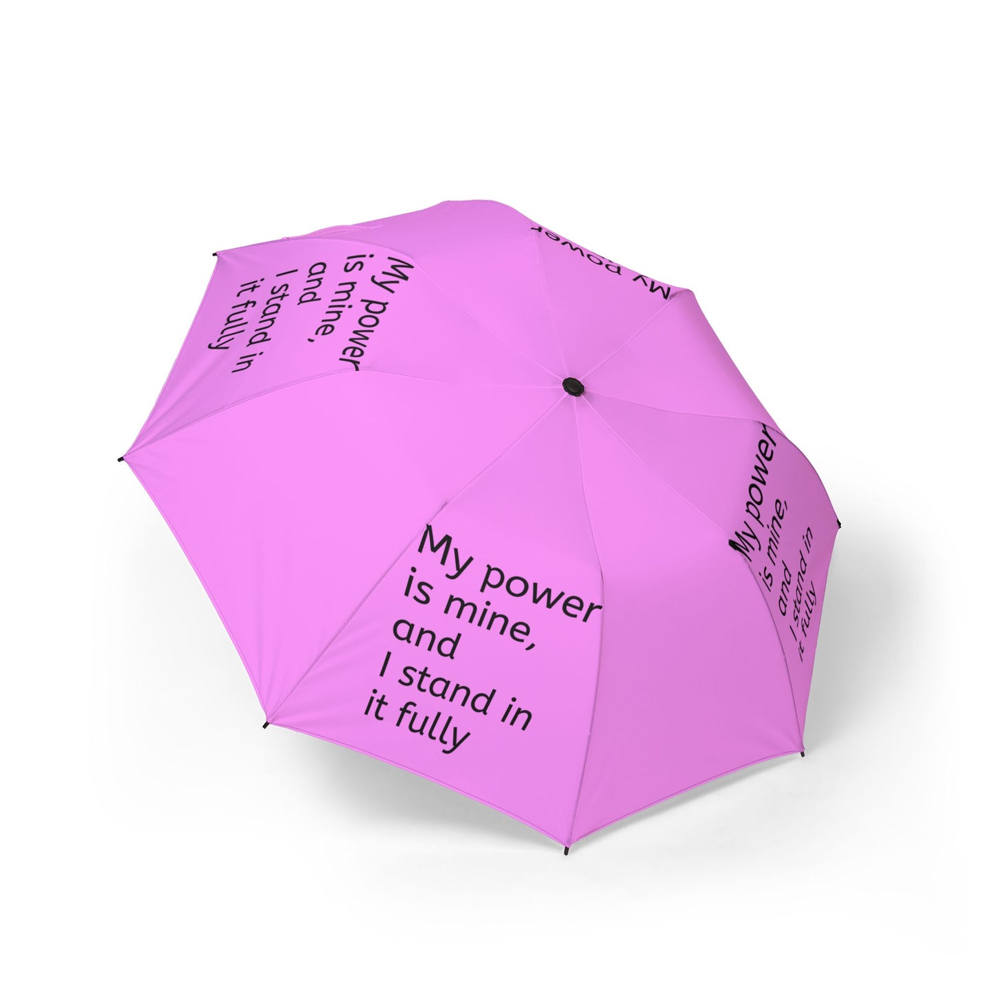 My power is mine, and I stand in it fully — Semi‑Automatic Foldable Umbrella