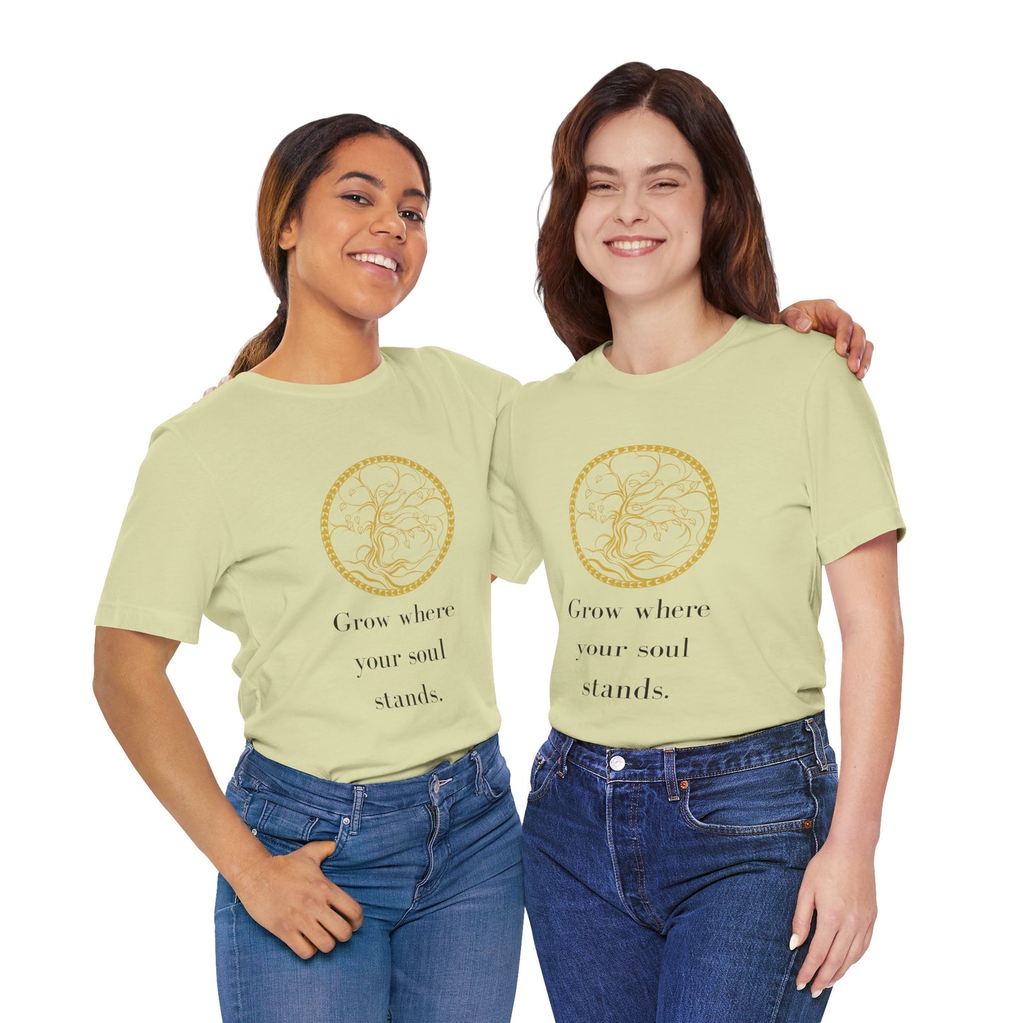 Grow Where Your Soul Stands – Jersey Short Sleeve Tee