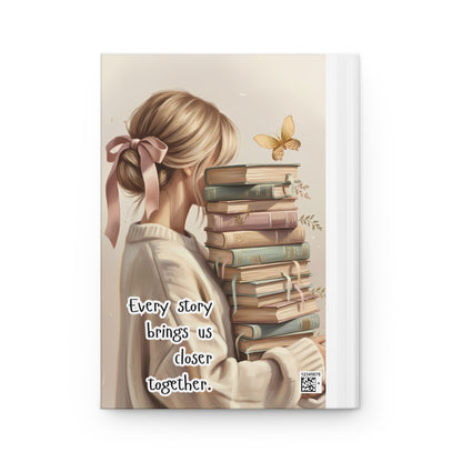 Hardcover Booklover Journal Cozy Reading Notebook Inspirational Quote