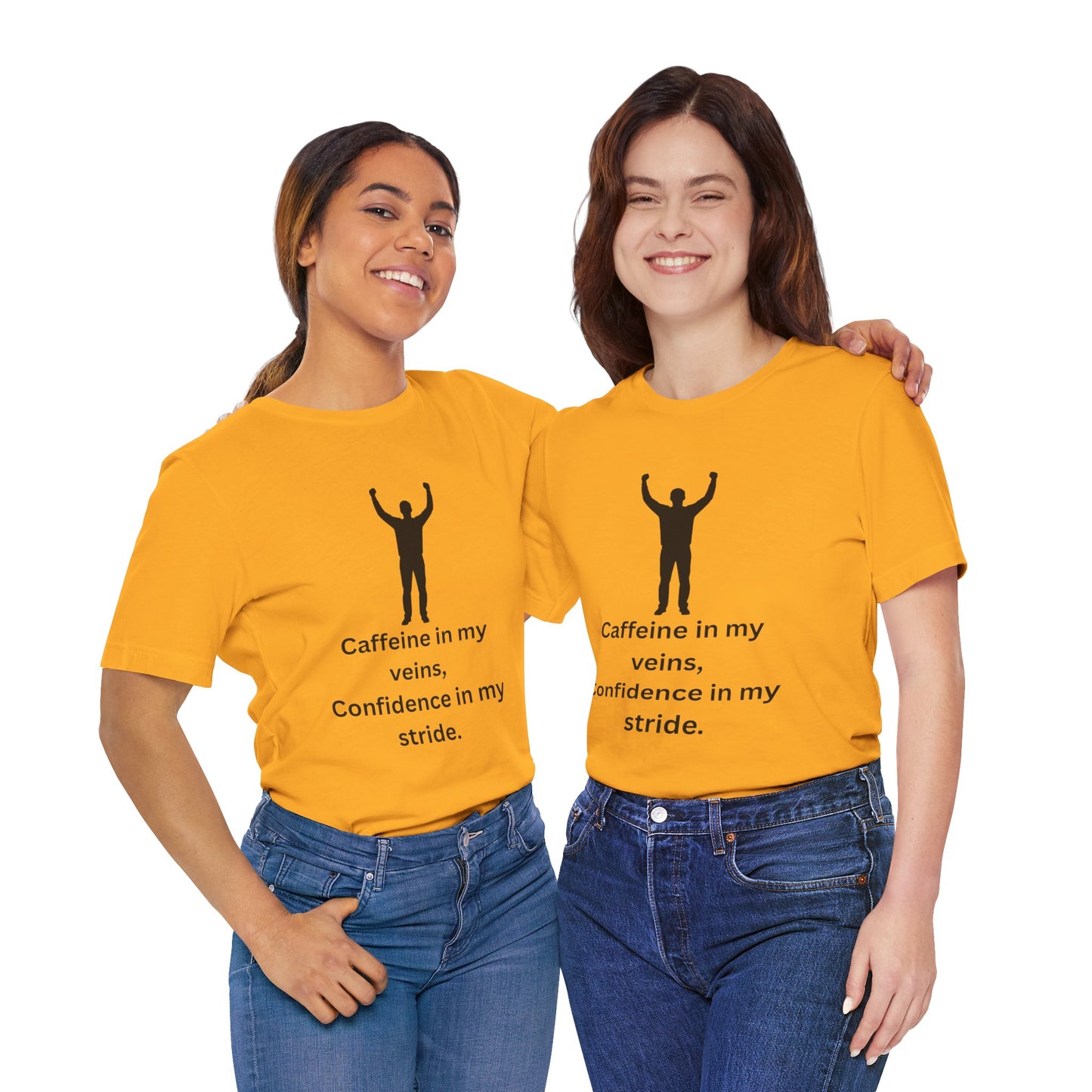 Caffeine & Confidence – Empowered Man Jersey Short Sleeve Tee