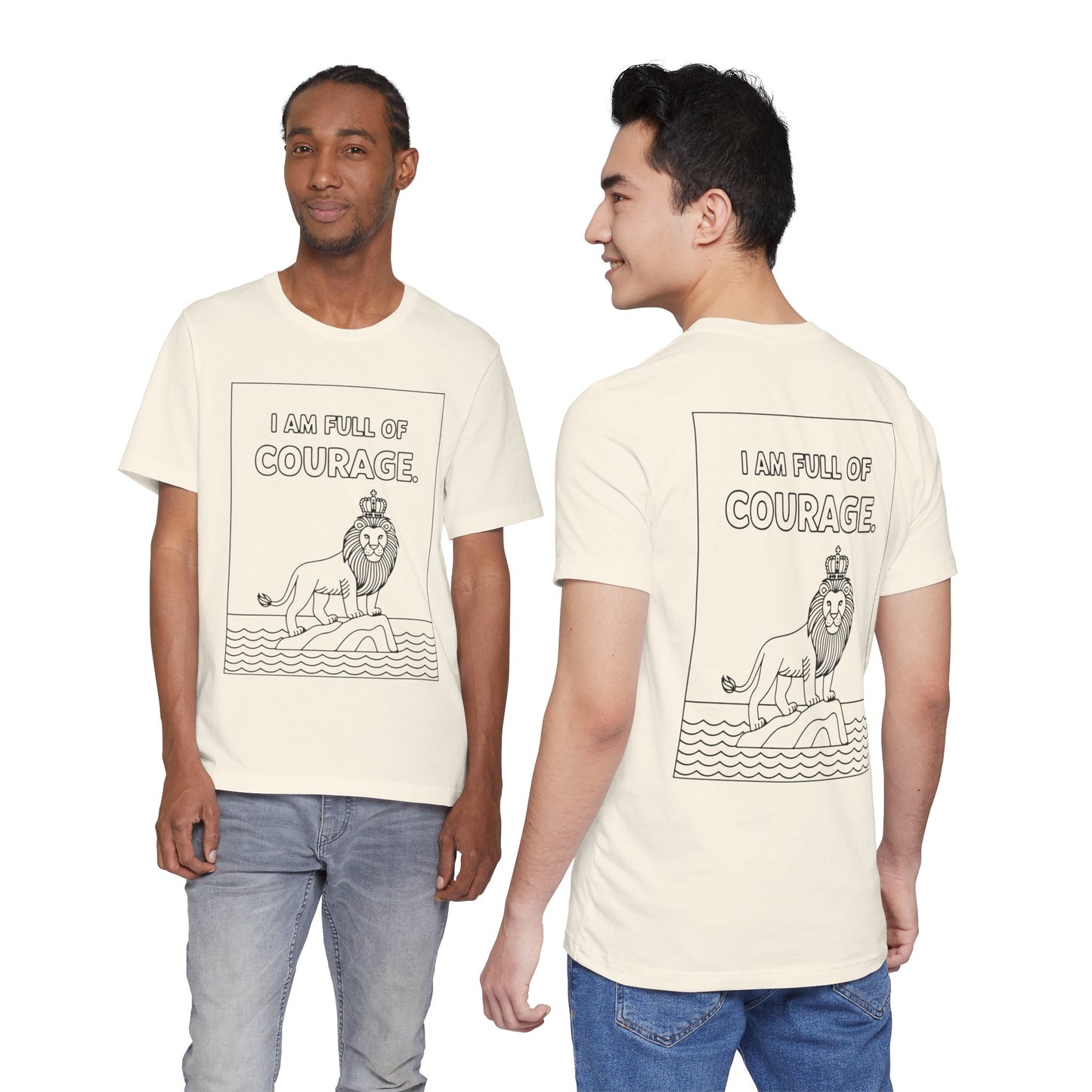 Full of Courage Lion – Affirmation Tee