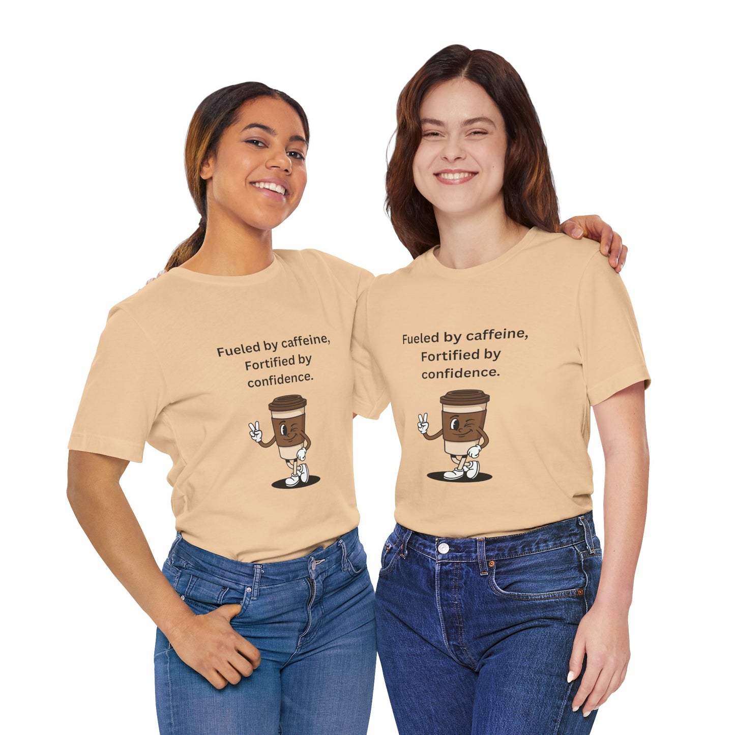Fueled by Caffeine, Fortified by Confidence – Jersey Short Sleeve Tee