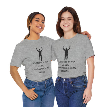 Caffeine & Confidence – Empowered Man Jersey Short Sleeve Tee