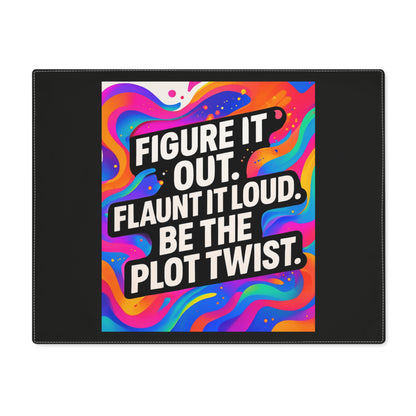 Be The Plot Twist — Black Placemat