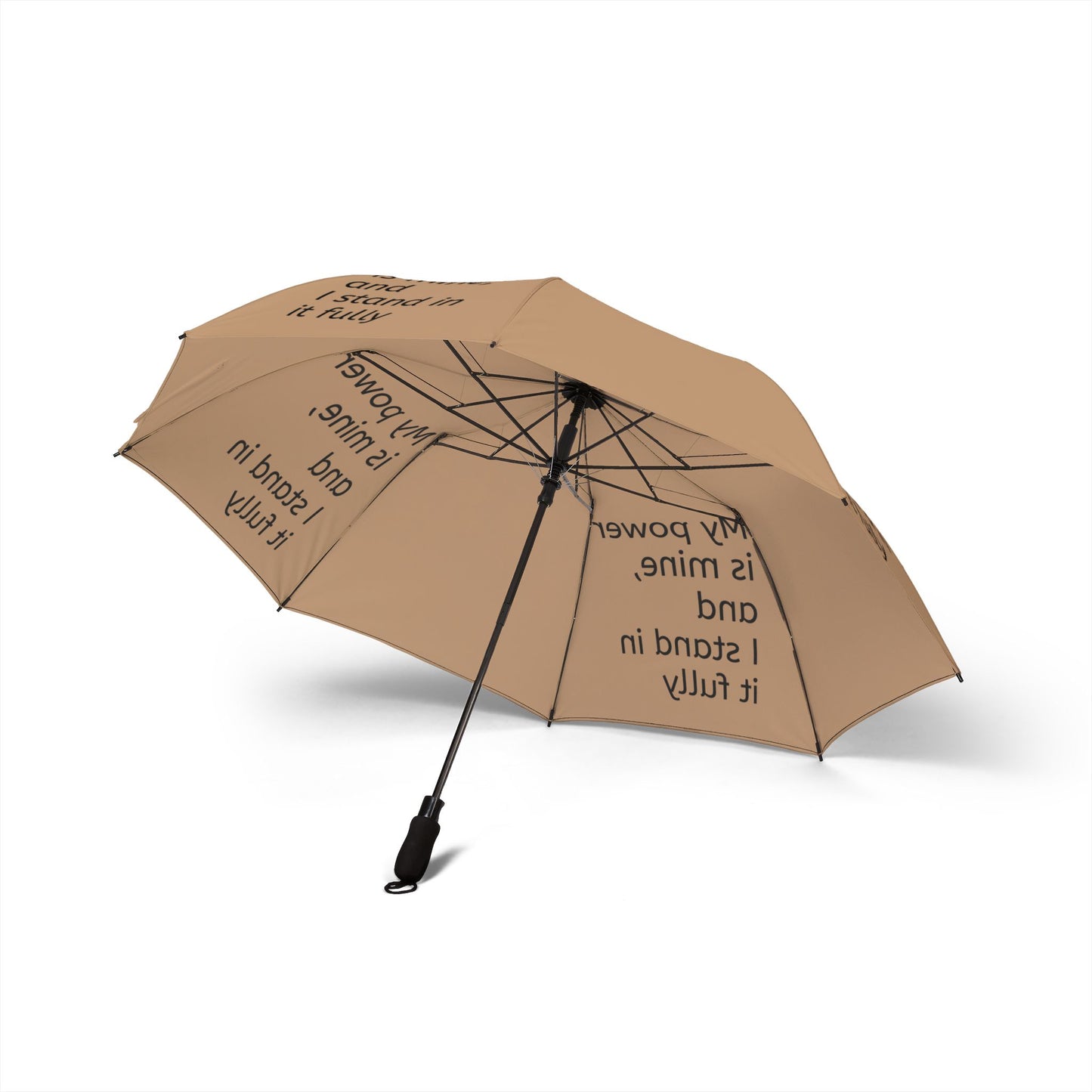 My power is mine, and I stand in it fully — Semi‑Automatic Foldable Umbrella