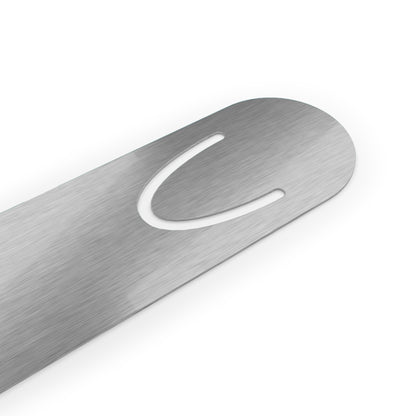 Books Are Never in a Hurry Aluminum Bookmark Elegant Minimalist Reading Accessory