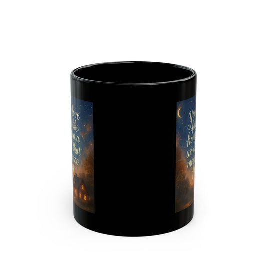 11oz Cosy Night Cottage Mug — “Your Love Feels Like Home in a World That Moves Too Fast”