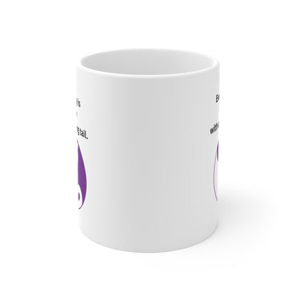 Every Story Is Happier With a Swishing Tail — Yin Yang Cats Ceramic Coffee Mug