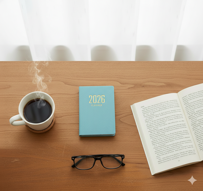 2026 A7 Mini Daily Planner English Pocket Schedule Book Thin Weekly Calendar