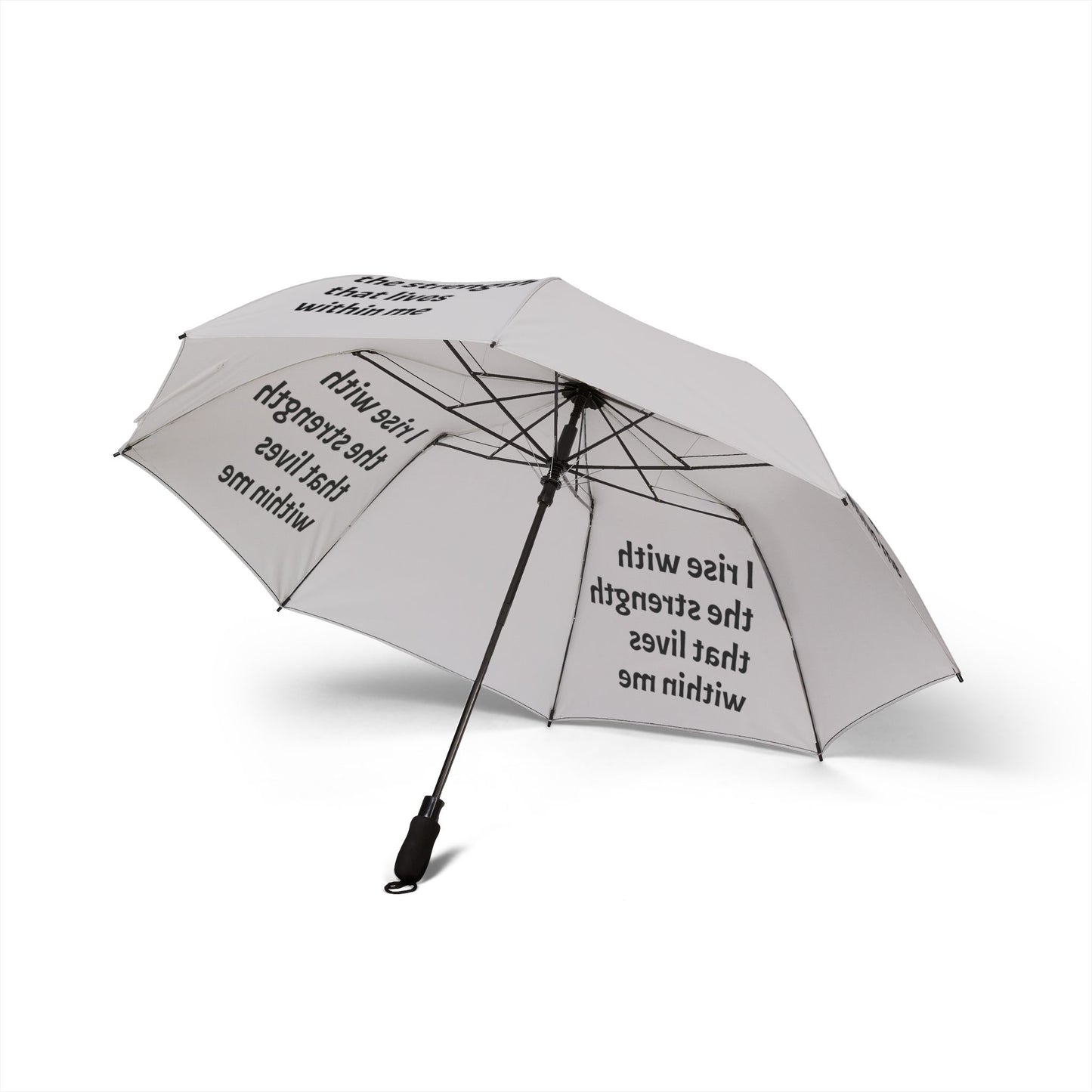I rise with the strength that lives within me — Semi‑Automatic Foldable Umbrella