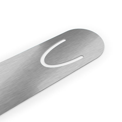Blue Aluminium Bookmark — Books Are Like Waterfalls