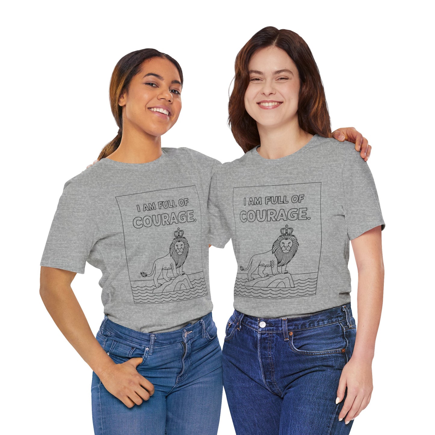 Full of Courage Lion – Affirmation Tee