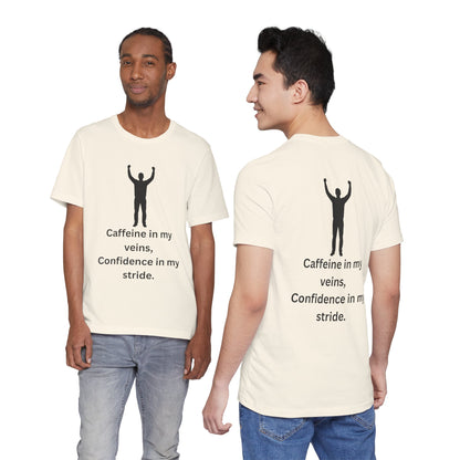 Caffeine & Confidence – Empowered Man Jersey Short Sleeve Tee