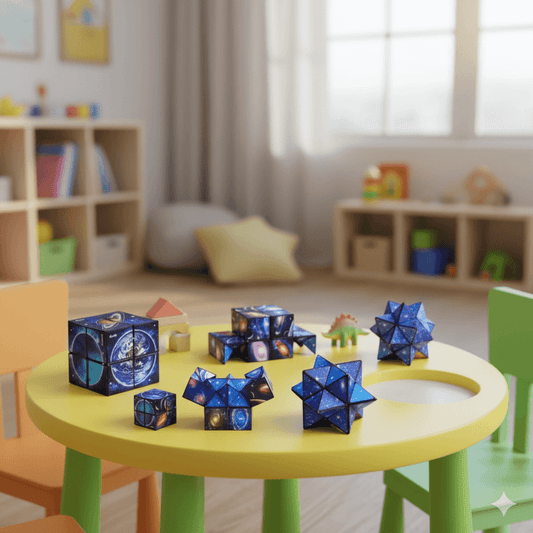 2n1 3D Galaxy Transforming Educational Anti Stress Toy for Kids and Adults