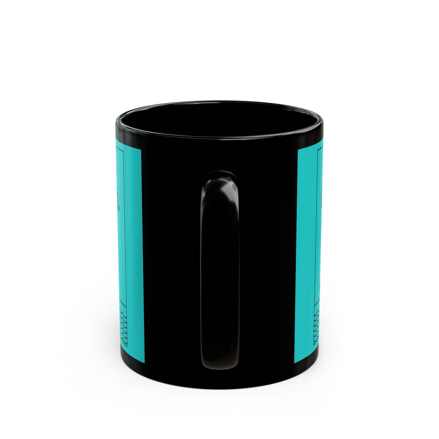 Teal  Full of Courage Lion Affirmation Mug