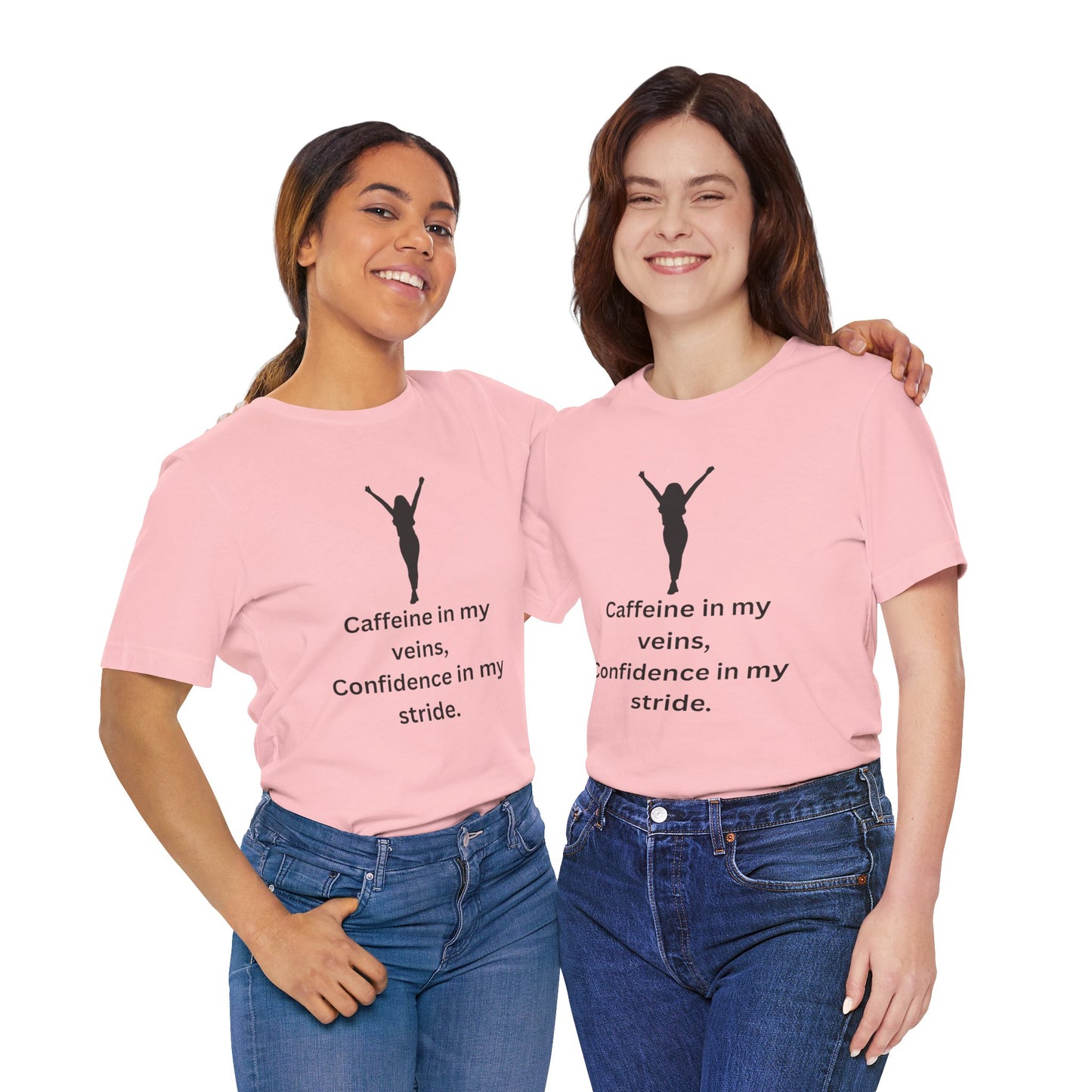 Caffeine & Confidence – Empowered Woman Jersey Short Sleeve Tee