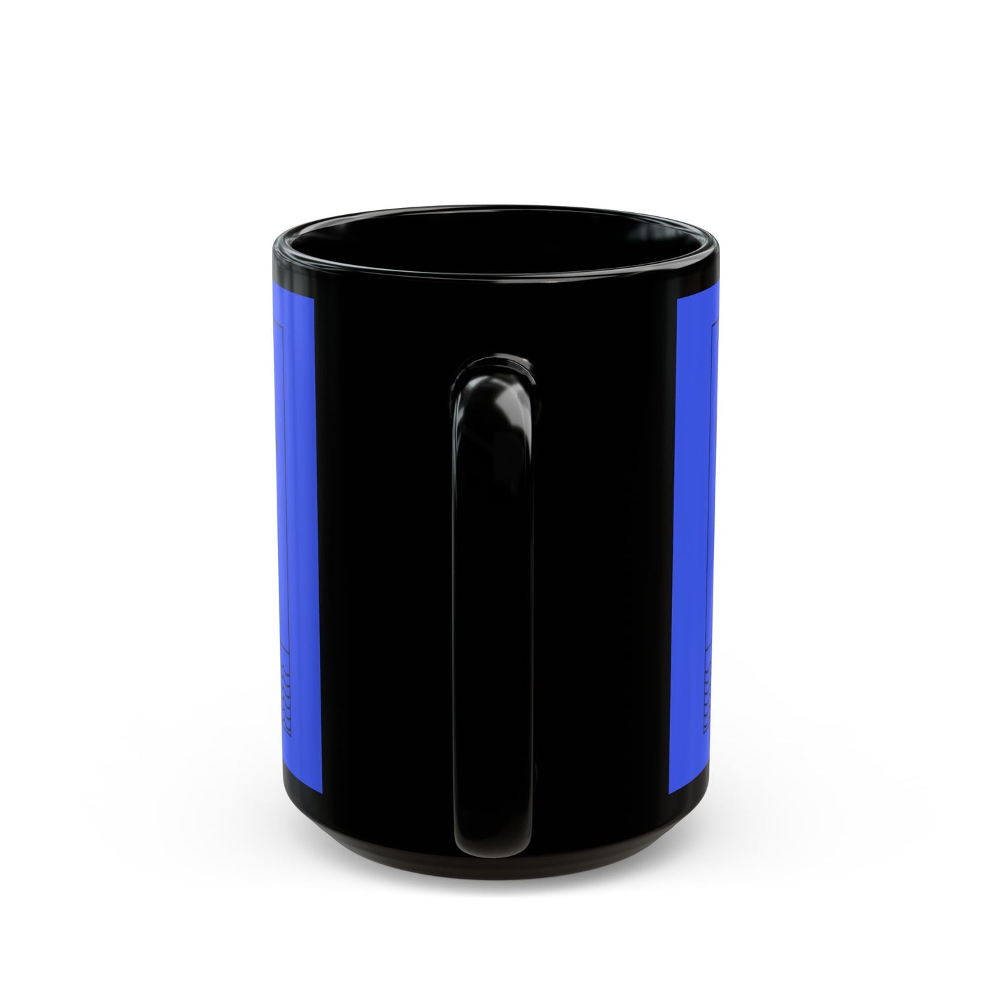 Dark Blue Full of Courage Lion Affirmation Mug