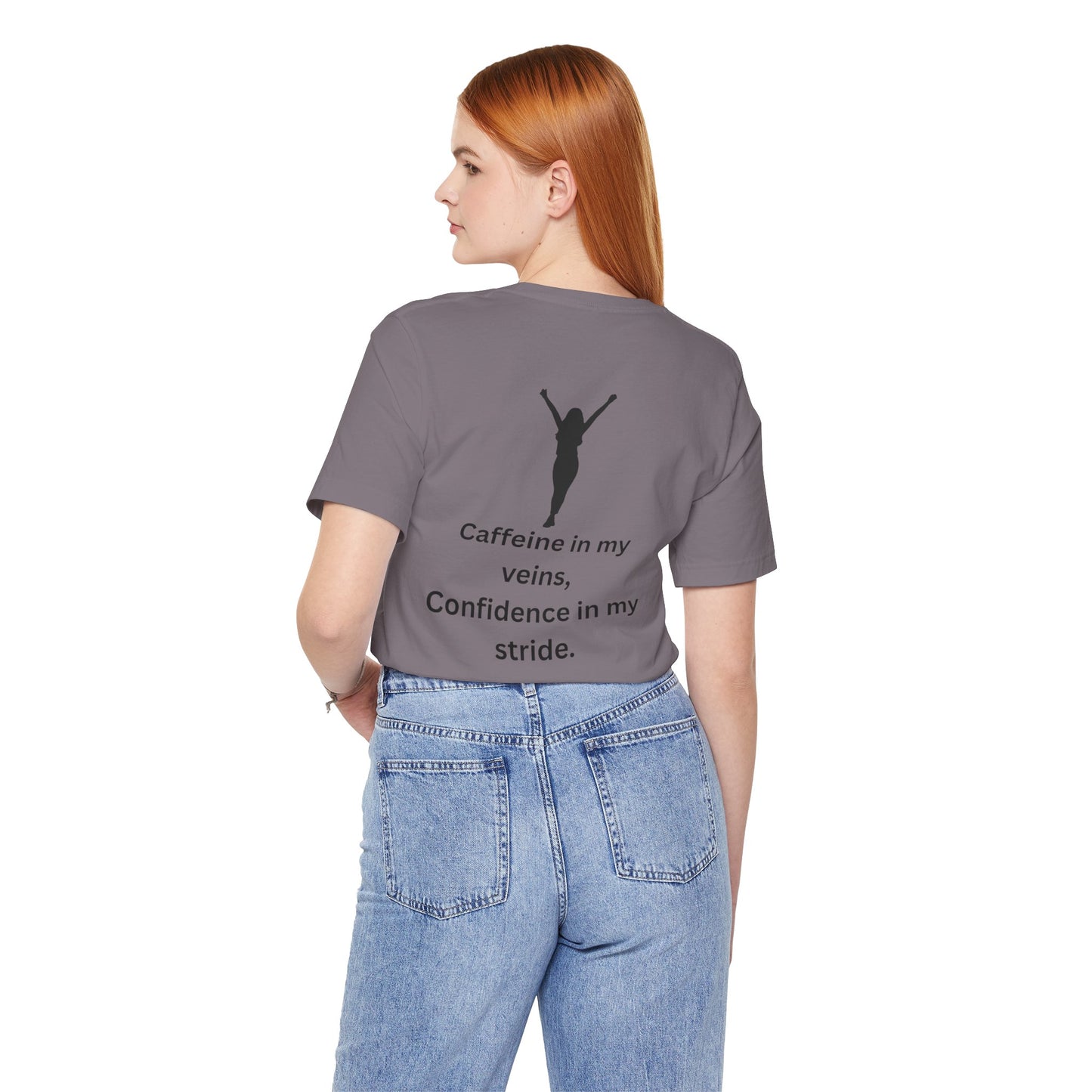 Caffeine & Confidence – Empowered Woman Jersey Short Sleeve Tee