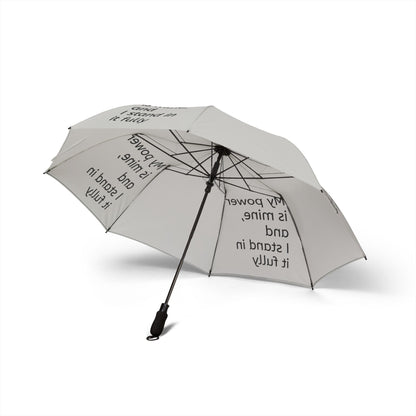 My power is mine, and I stand in it fully — Semi‑Automatic Foldable Umbrella
