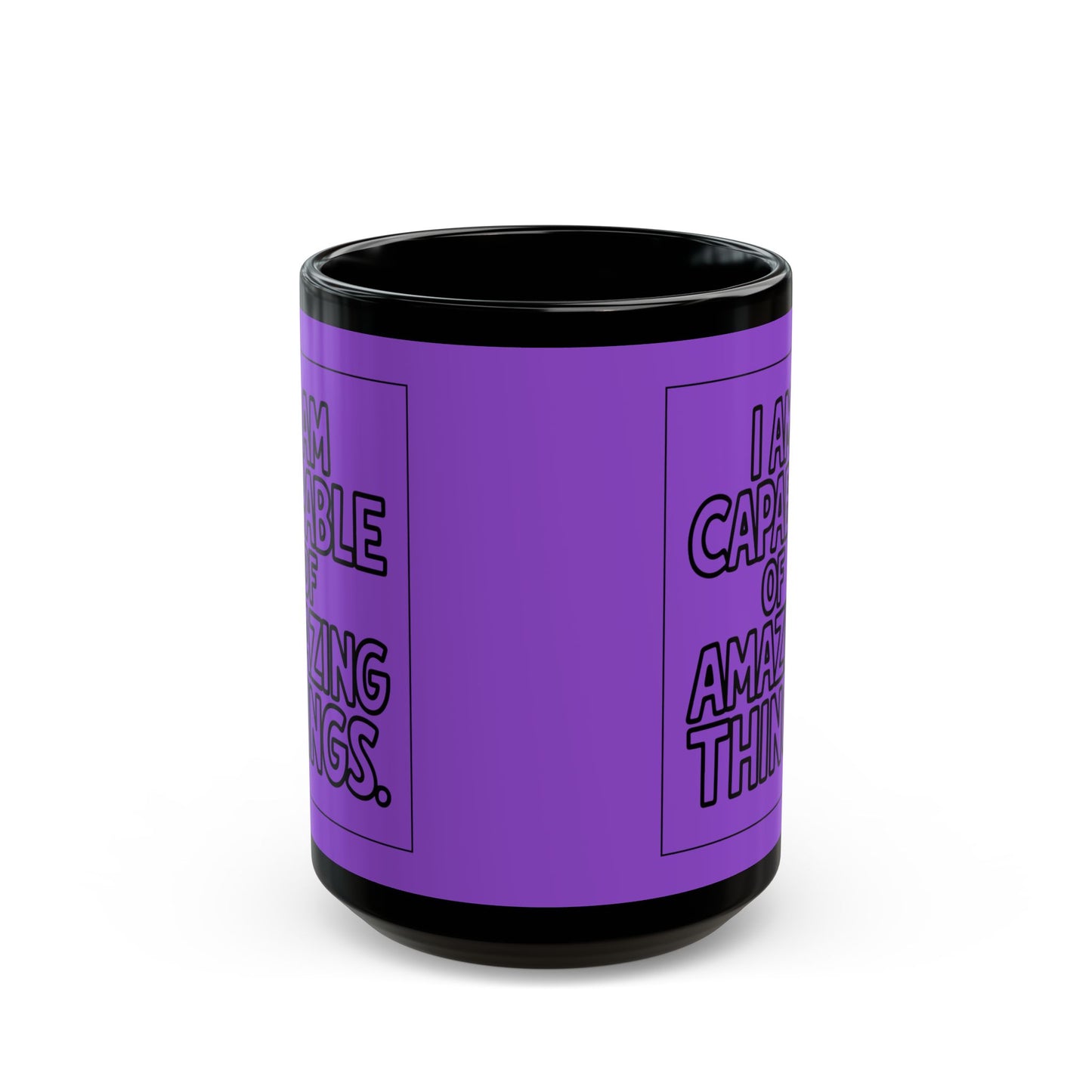 I Am Capable of Amazing Things — Purple Design Affirmation Mug