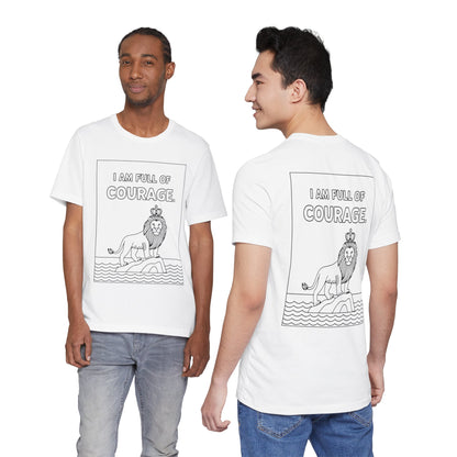 Full of Courage Lion – Affirmation Tee