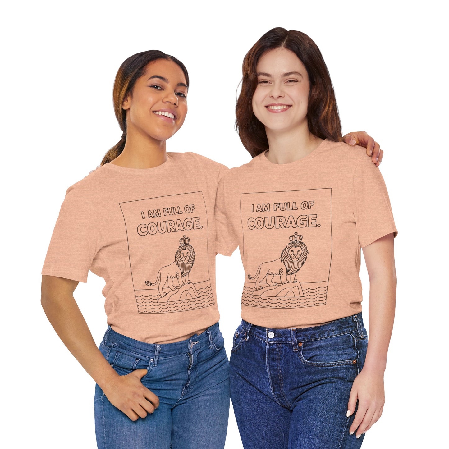 Full of Courage Lion – Affirmation Tee