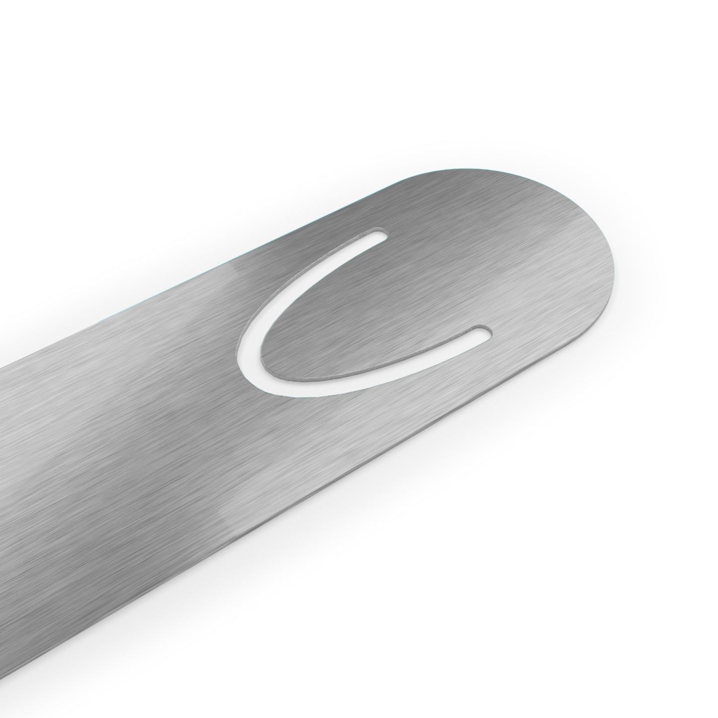 Blue Aluminum Bookmark — Love Me, Handle Me Cat