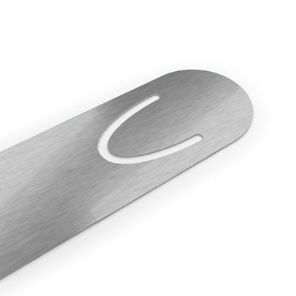 Blue Aluminum Bookmark — Love Me, Handle Me Cat