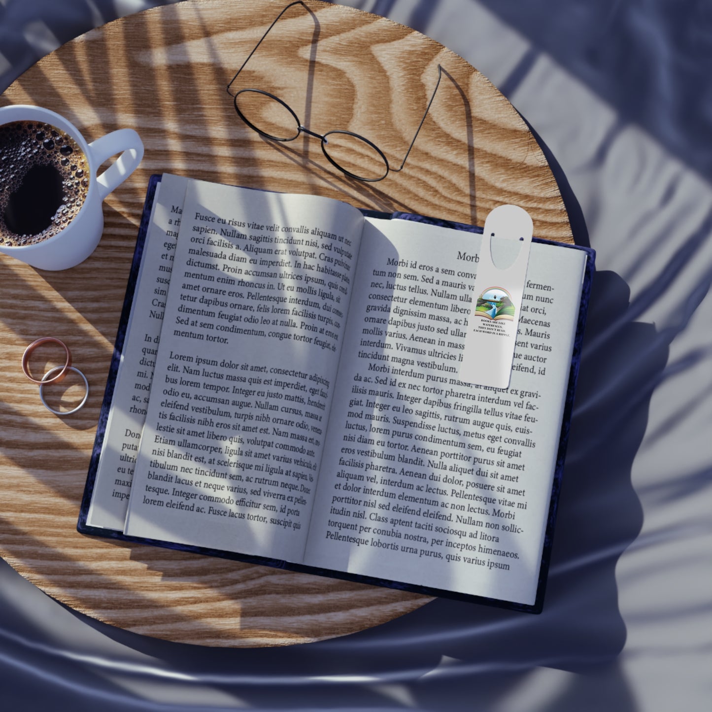 Aluminum Bookmark — A Quiet Moment Between Pages
