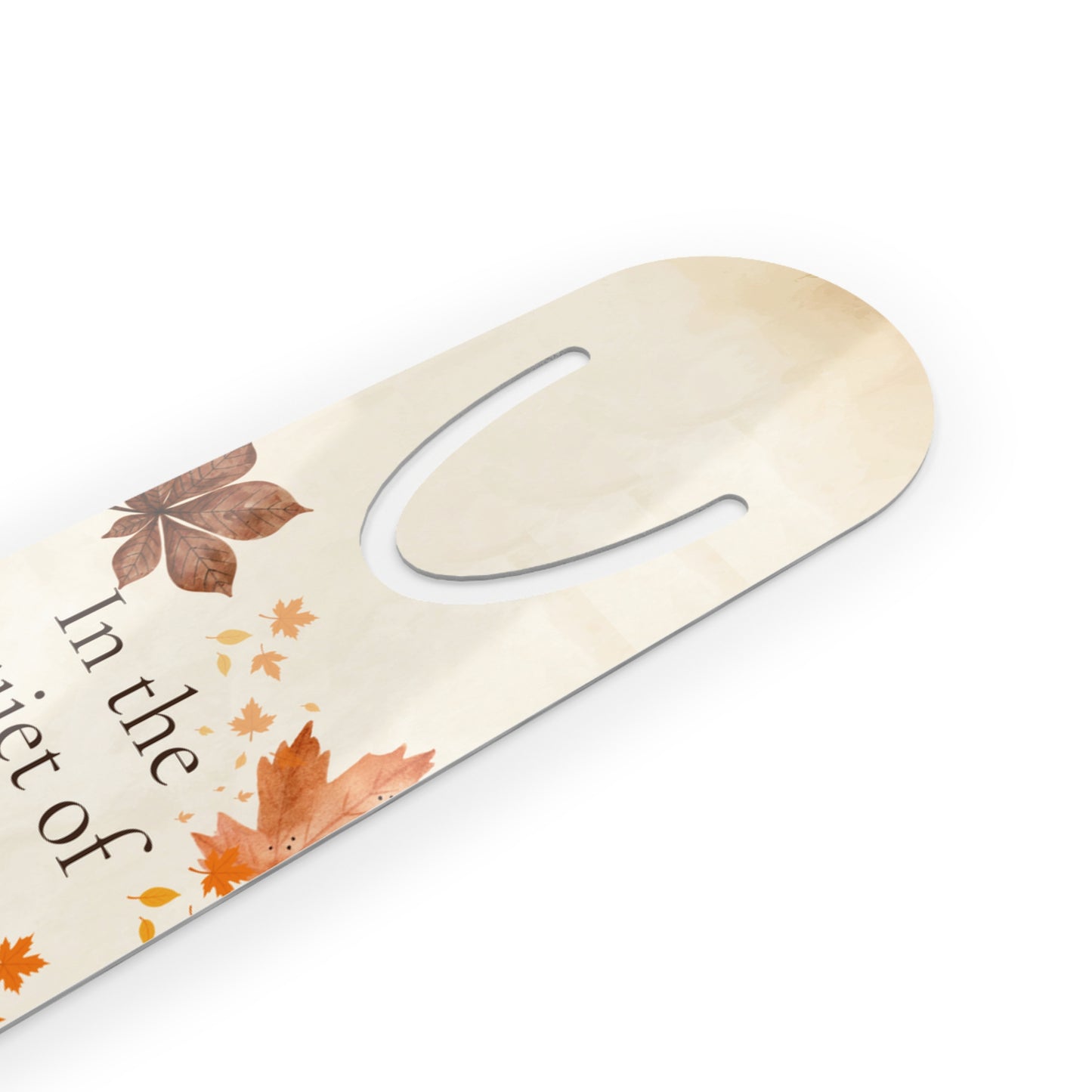 Autumn Blessings Aluminum Bookmark – Fall Quote Gift for Book Lovers