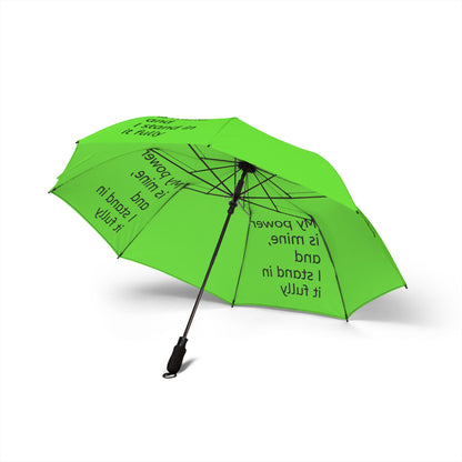 My power is mine, and I stand in it fully — Semi‑Automatic Foldable Umbrella