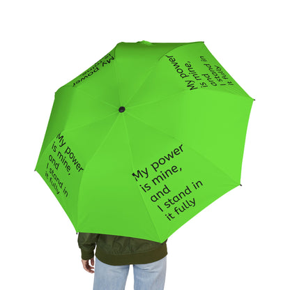 My power is mine, and I stand in it fully — Semi‑Automatic Foldable Umbrella