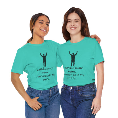 Caffeine & Confidence – Empowered Man Jersey Short Sleeve Tee