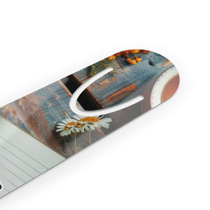 Inspirational Reading Bookmark – “I Speak My Mind With Clarity” Floral Bookmarker