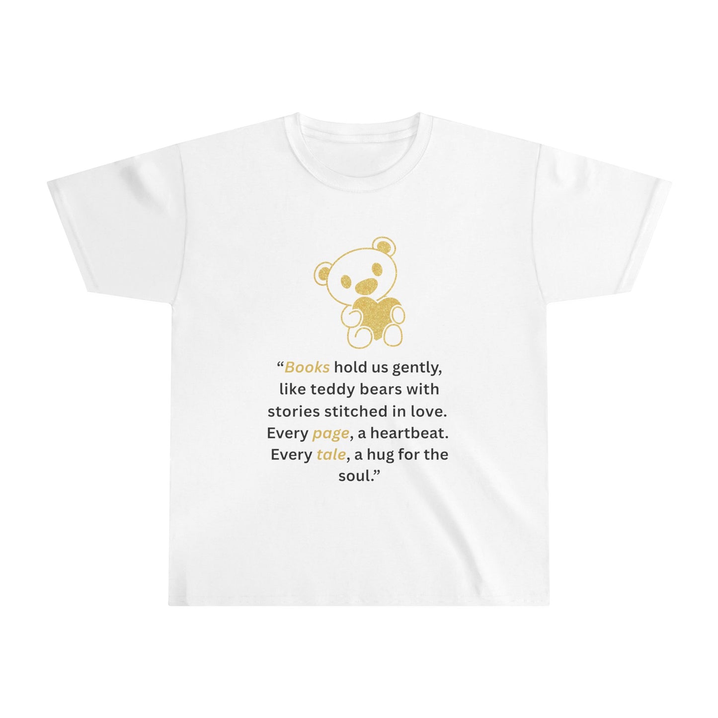 Heartfelt Teddy Bear Youth Tee – Cozy, Inspirational Shirt for Kids