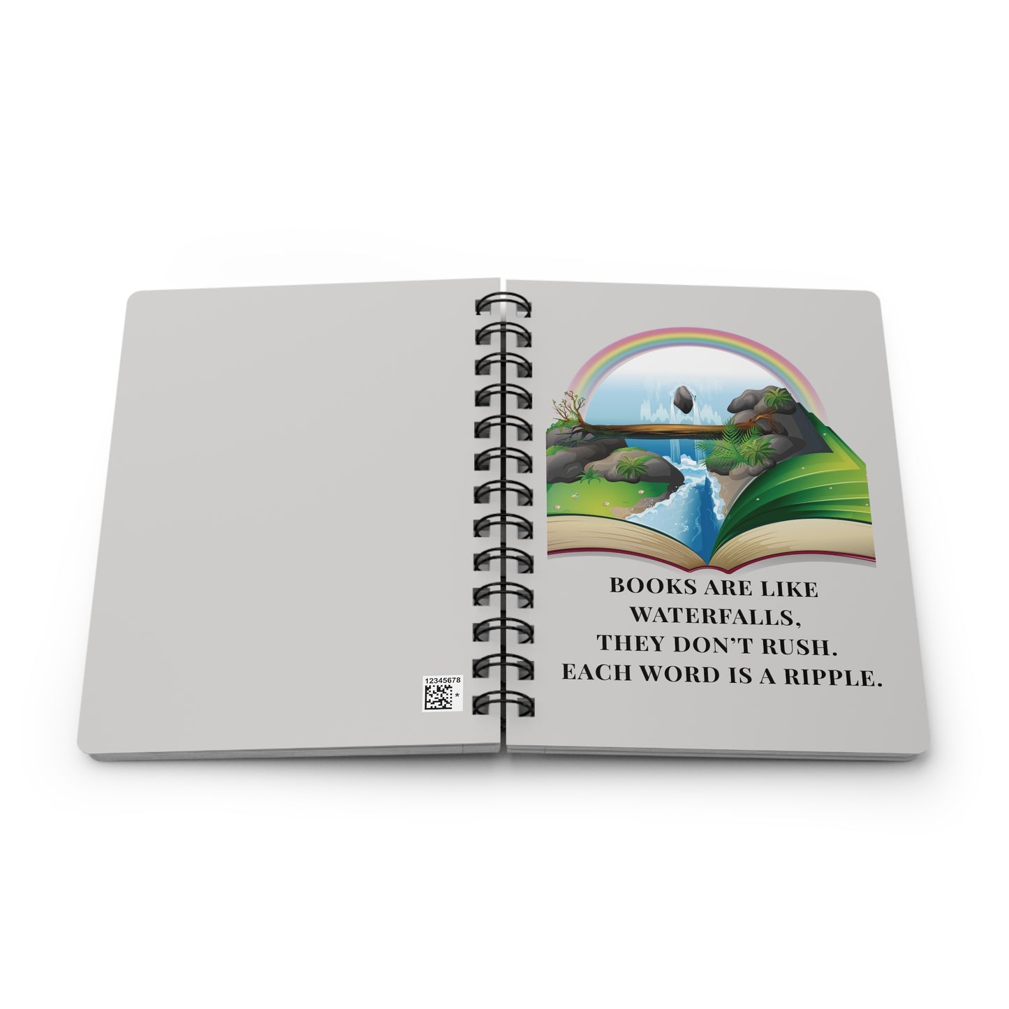 Spiral Notebook — Where Stories Flow Like Water