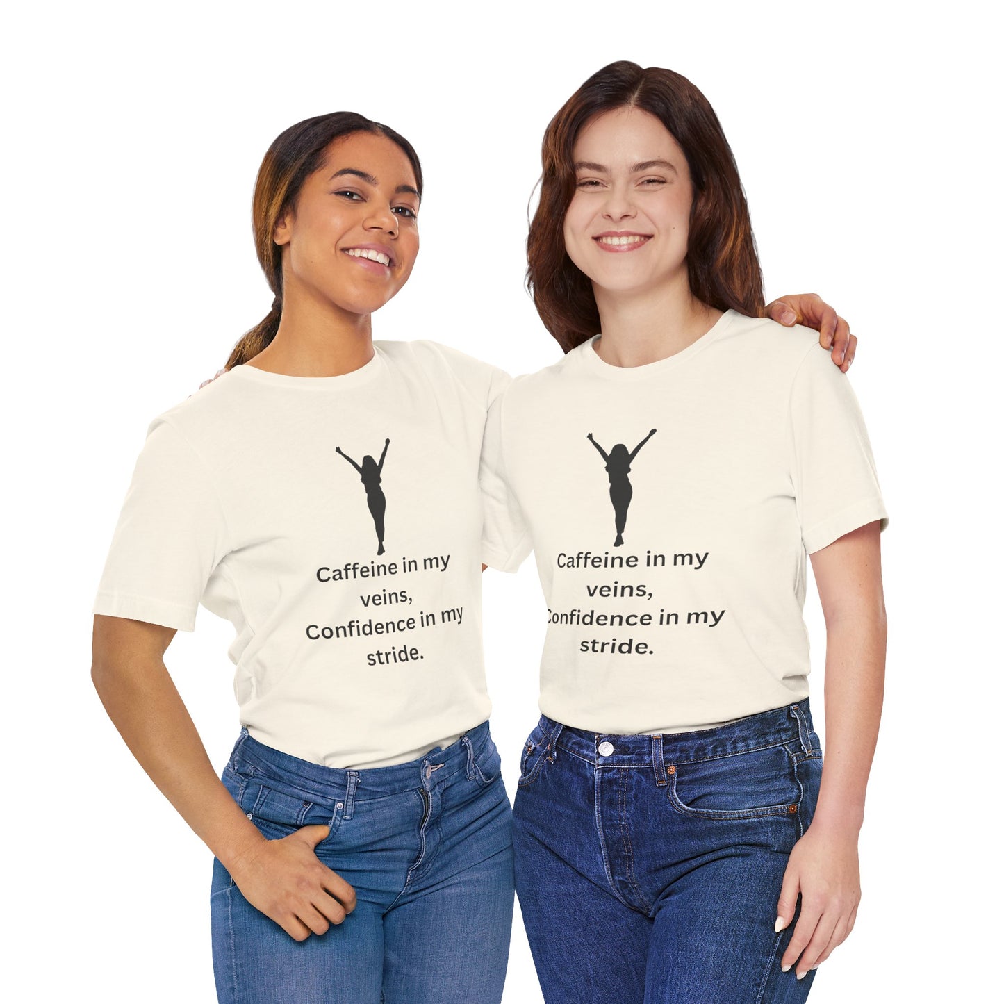 Caffeine & Confidence – Empowered Woman Jersey Short Sleeve Tee
