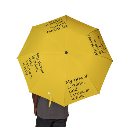 My power is mine, and I stand in it fully — Semi‑Automatic Foldable Umbrella
