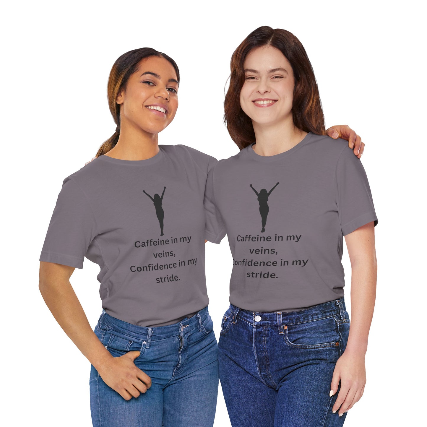 Caffeine & Confidence – Empowered Woman Jersey Short Sleeve Tee