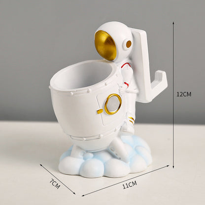 Resin Astronaut Pen Holder