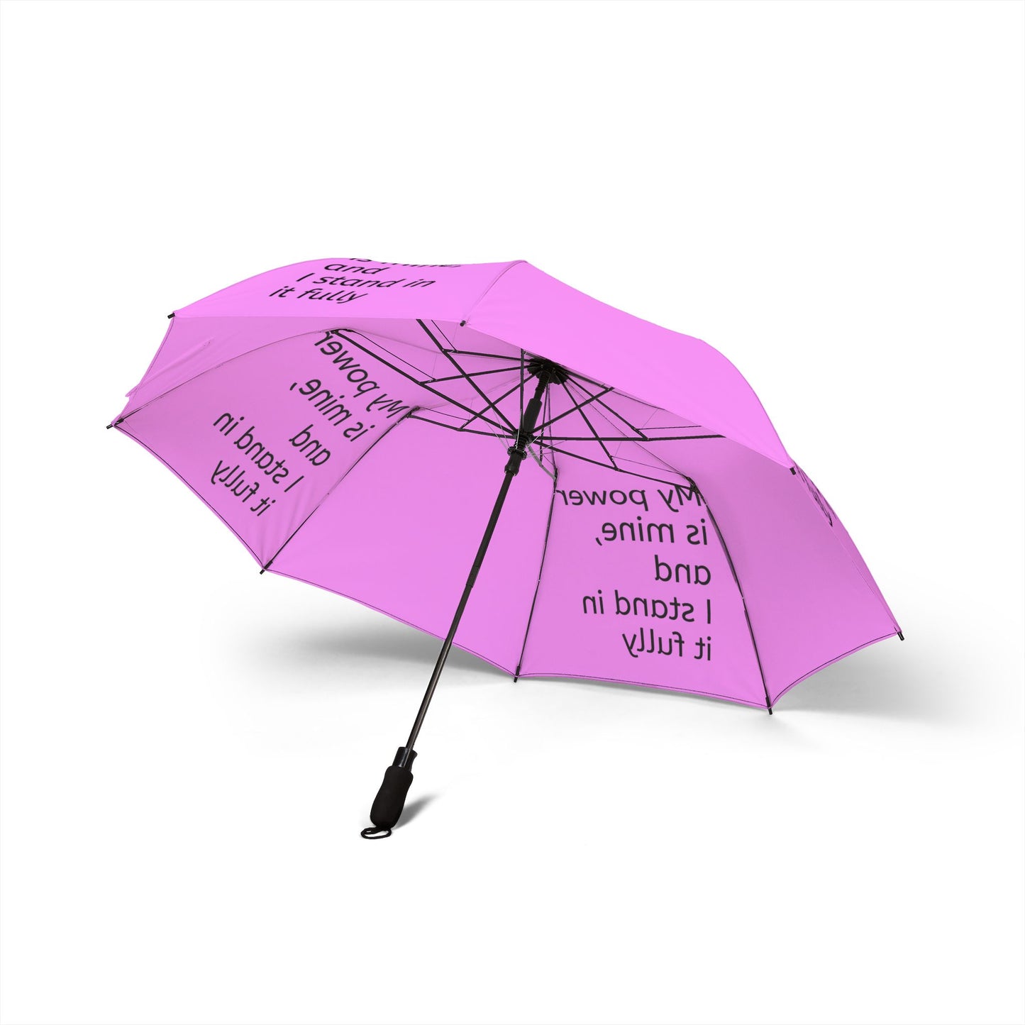My power is mine, and I stand in it fully — Semi‑Automatic Foldable Umbrella